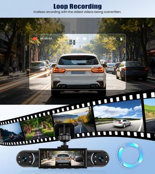 Cámara Coche 4 Canales Full HD 1080P