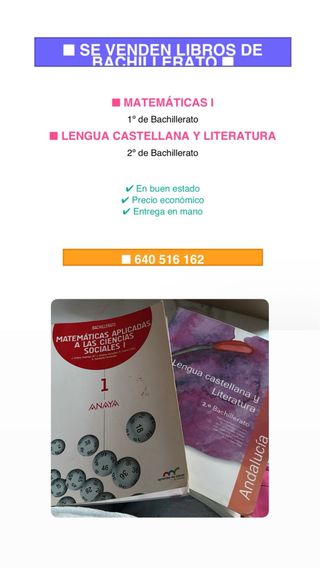 Libros bachiller