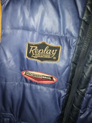 Chaleco acolchado Replay azul