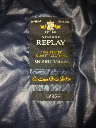 Chaleco acolchado Replay azul