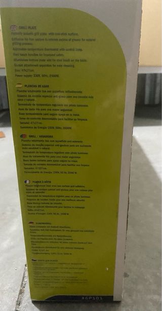 Plancha Asar Lauson 47x27 cm