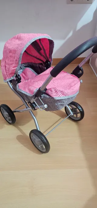 Carro de juguete para bebé color rosa