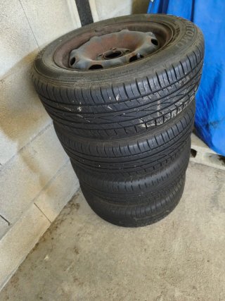 4 Llantas R14 coche SIN tapacubos