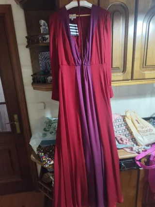 Vestido Fiesta María José Suárez Rojo/Morado