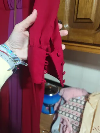 Vestido Fiesta María José Suárez Rojo/Morado