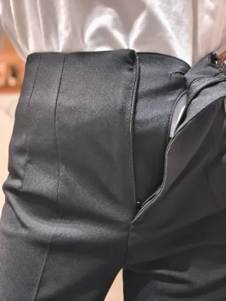 Pantalón de traje negro Zara Talla S