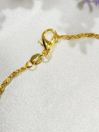 Cadena Bizantina Chapada Oro 18k