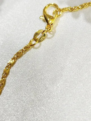 Cadena Bizantina Chapada Oro 18k