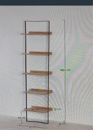 Estantería Sklum Madera y Hierro