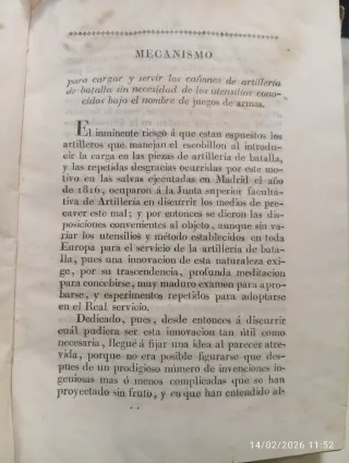 Libro antiguo militar 1820 con manuscrito "único"