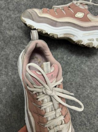 Zapatillas Skechers Gris y Rosa