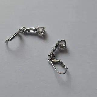 Pendientes plata 925/1000 con diamantes laboratori
