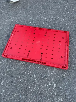 Caja Plástico Roja Extensible