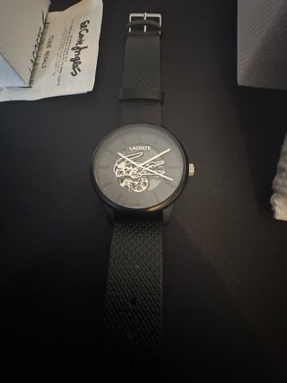 Reloj Lacoste Automático Esqueleto Negro