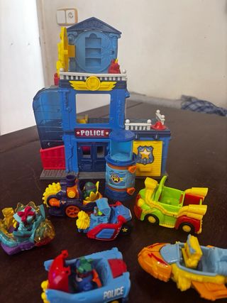 Superzings Set de Juego Policía y Vehículos