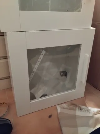 Mueble almacenaje cristal Ikea