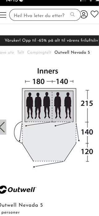 Tienda de campaña OUTWELL Nevada MP