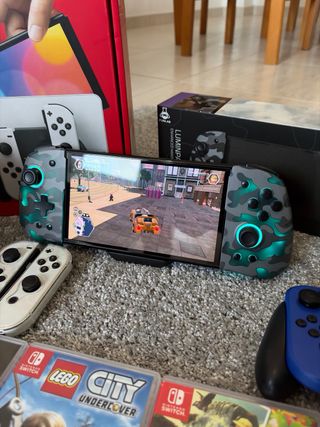 Nintendo Switch OLED + 10 Juegos y Accesorios