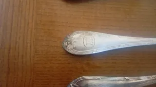 Servizio 12 posate vintage placcate argento Broggi