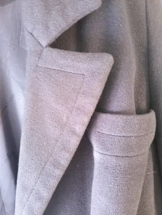 Abrigo Vintage Lujo Dormeuil Azul