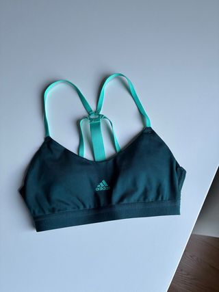 Top sportivo Adidas verde acqua