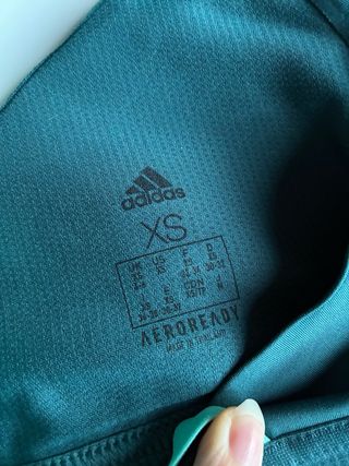 Top sportivo Adidas verde acqua