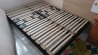 Cama somier+colchón+ ropa de cama