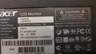 Placa base y pie monitor Acer X223HQ b