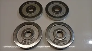 Mancuernas y discos de pesas