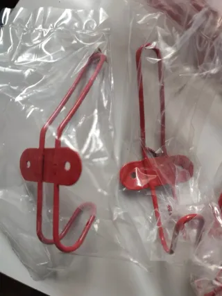 5 colgadores metal estilo retro