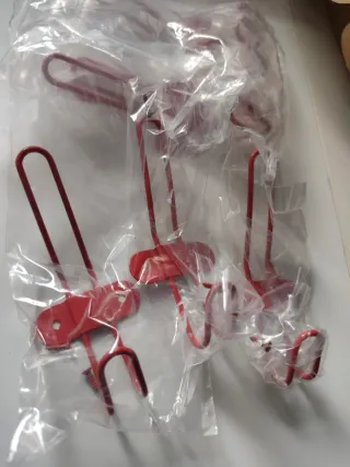 5 colgadores metal estilo retro