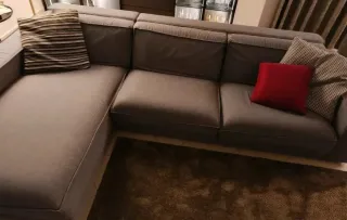 Divano Bontempi grigio tessuto 307 cm