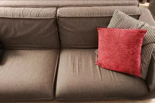 Divano Bontempi grigio tessuto 307 cm