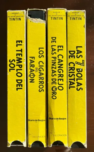 Colección 4 VHS Tintín