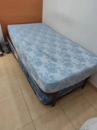 Base de cama y colchón