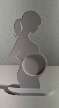 Decoração Gravidez Silhueta Mulher Grávida