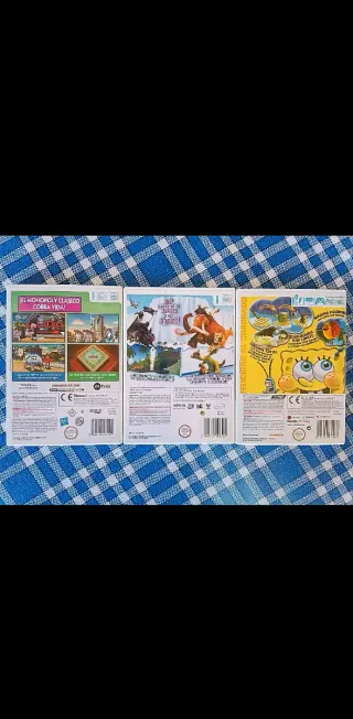 Juegos Wii: Monopoly, Ice Age 4, Spongebob