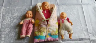 Lote 3 Muñecas Bebé