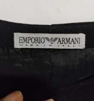 Vestido Negro Emporio Armani - Made in Italy