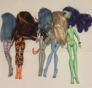 Lote 5 Muñecas Monster High