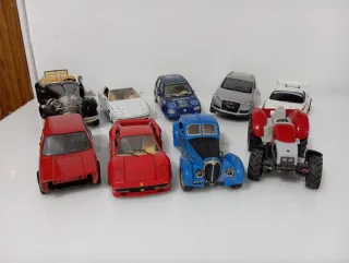 Lote 8 coches y tractor para maquetas