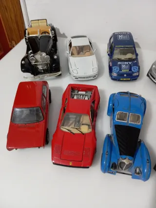 Lote 8 coches y tractor para maquetas