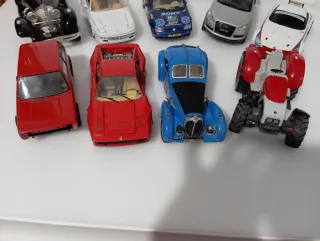 Lote 8 coches y tractor para maquetas