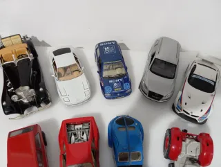 Lote 8 coches y tractor para maquetas