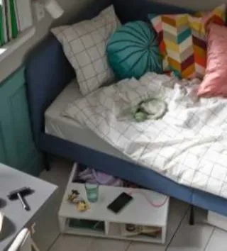 Mesita Noche Fredvang Ikea Blanca