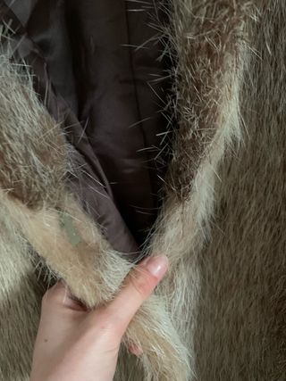 Abrigo de pelo natural