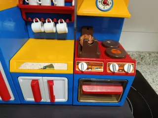 Cocina años 70/80, vintage juguete MOLTO,3 módulos