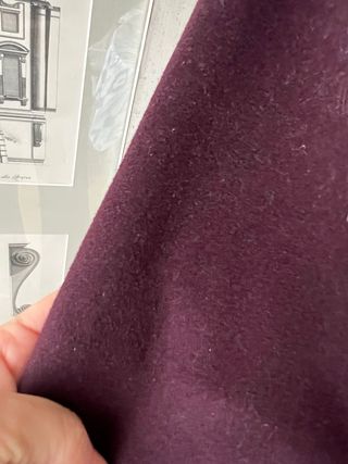 Abrigo Lana Hugo Boss Granate Oscuro