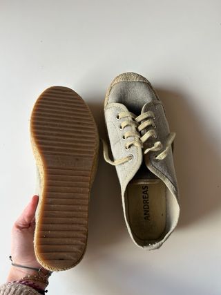 Alpargatas plataforma verdes Andreas