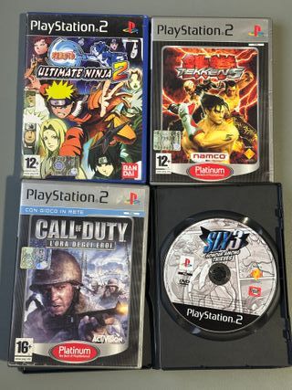 Set 4 Giochi PS2 PAL/ITA: Sly, Tekken, Naruto